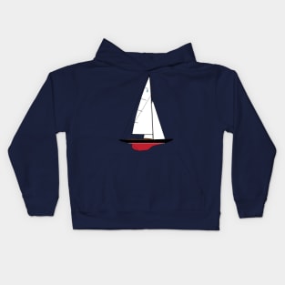 Dragon Class Sailboat Kids Hoodie